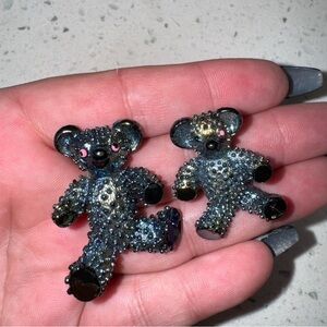 Sparkling Bear Brooch Set